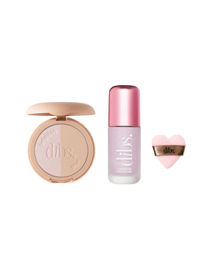 Makeup products with 'dibs' branding on a white background