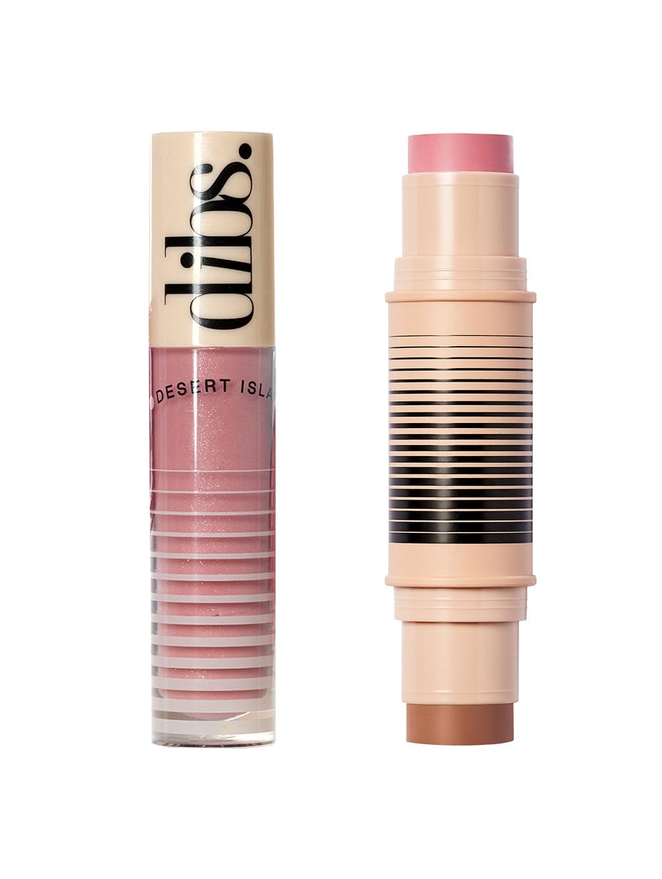 Gloss & Glow Duo Kit - Desert Island Duo & Go To Glossy Balm