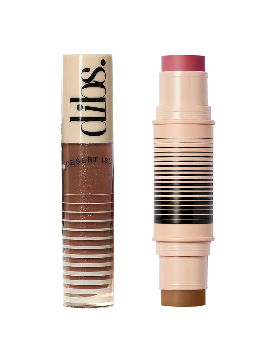 Gloss & Glow Duo Kit - Desert Island Duo & Go To Glossy Balm