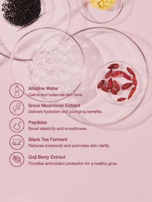 LoveBeam® Setting Spray mist captured mid-spray